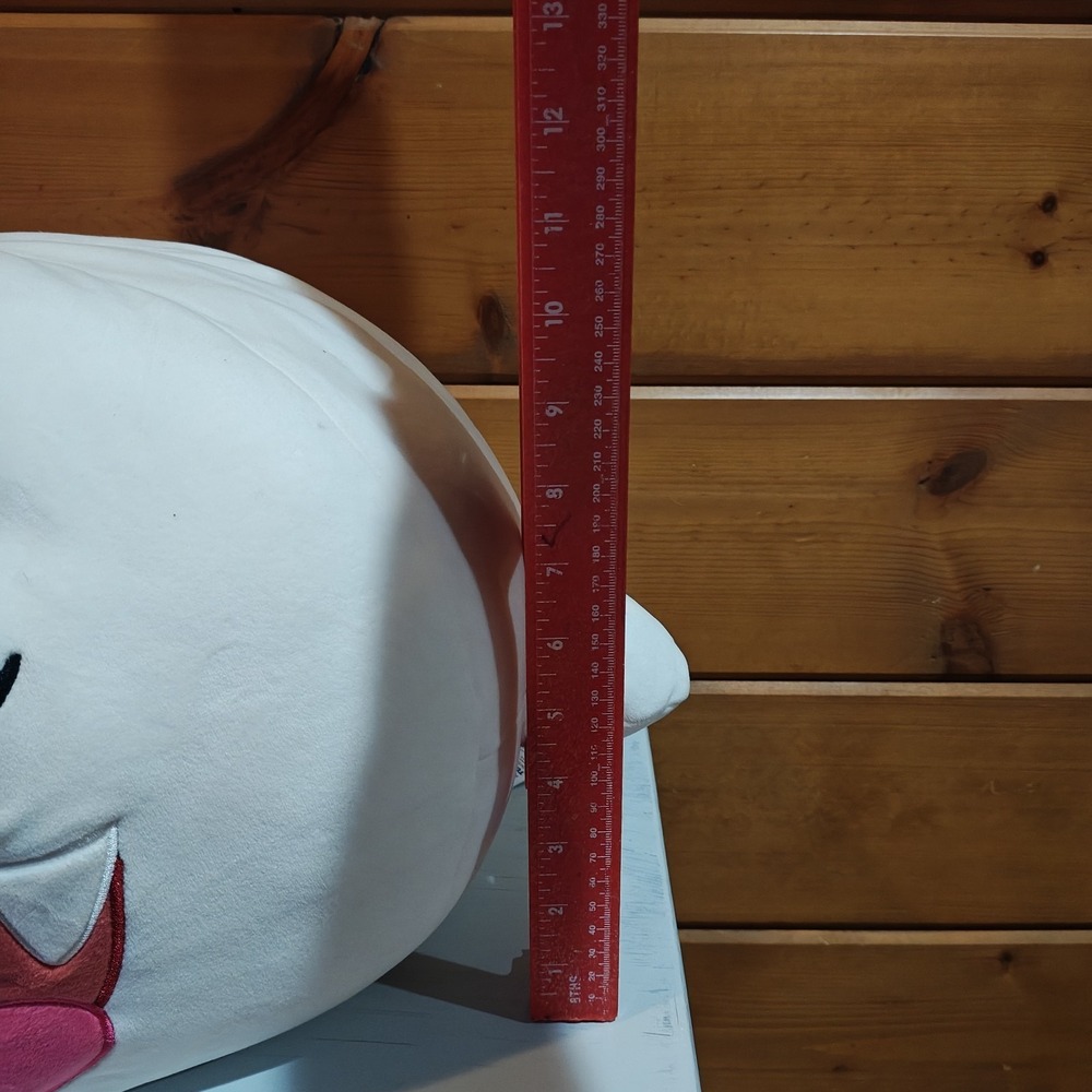 Club Mocchi Mocchi Super Mario Boo Mega 15" Plush Toy New With Tag - Picture 6 of 6